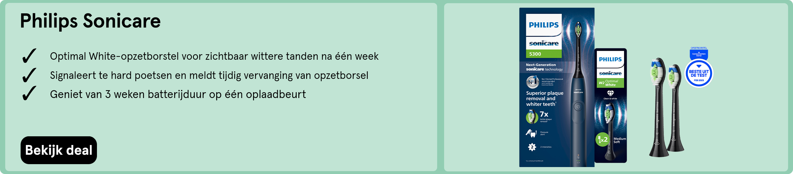 philips sonicare tandenborstel en opzetborstel